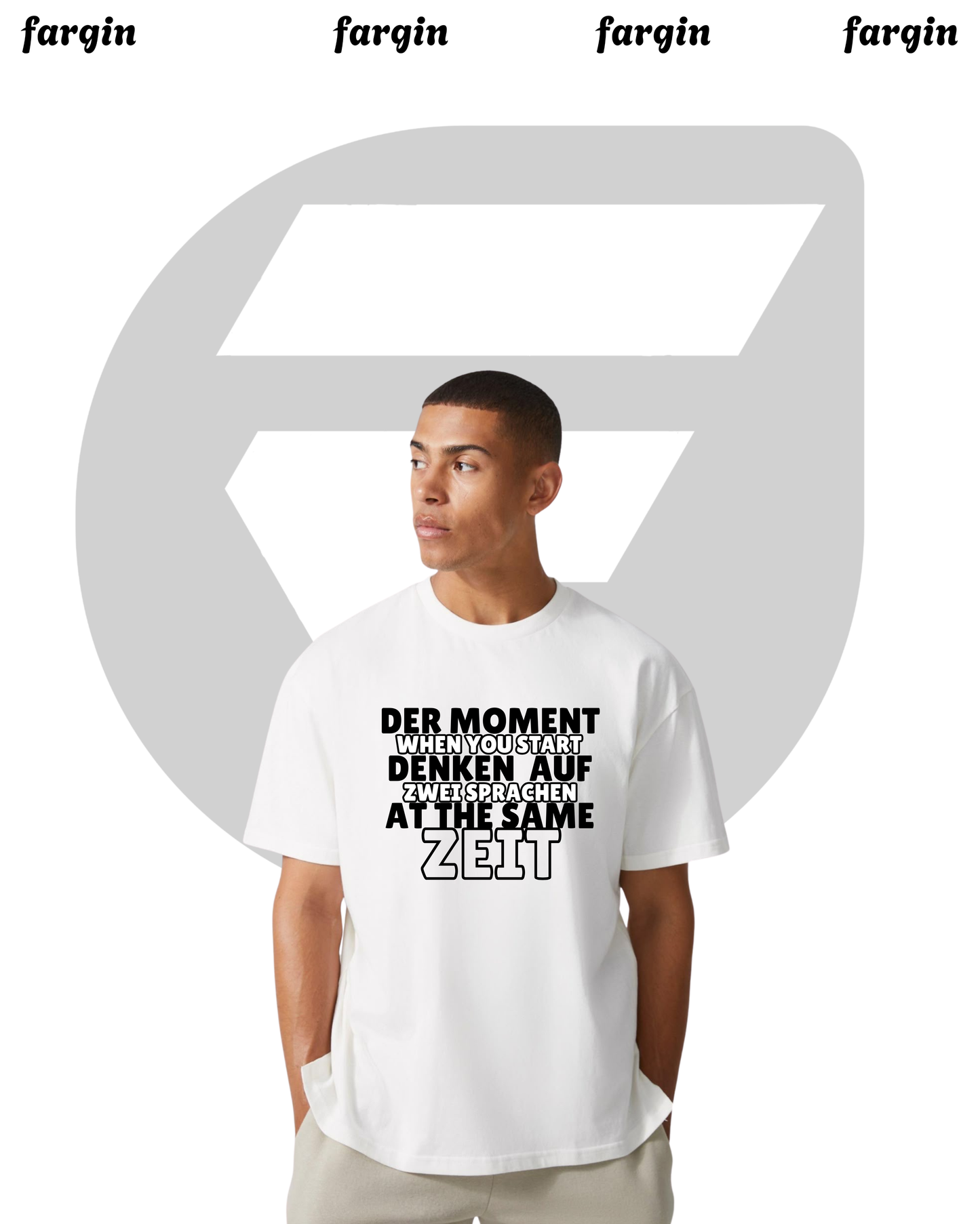 German Meme Oversized Cotton T-Shirt